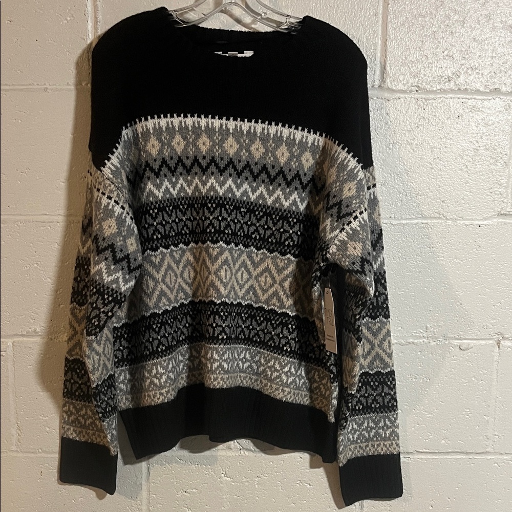 💲Time and True Fair Isle Women's Sweater- NWT Large